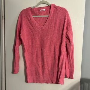 GAP, V-Neck Sweater, Bright Pink, long sleeved, like new